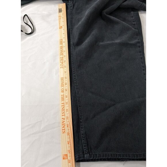Sean John Mens Black Denim Jeans 48x28 Baggy Hip Hop Y2K Wide Straight Leg - Picture 9 of 16